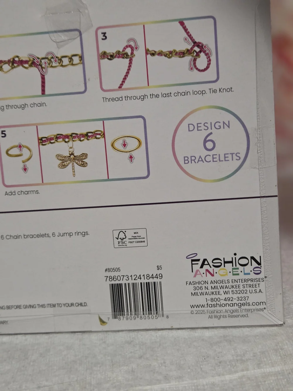 Bracelet Design Kit - Pink & Multicolor Kids Bracelet Set